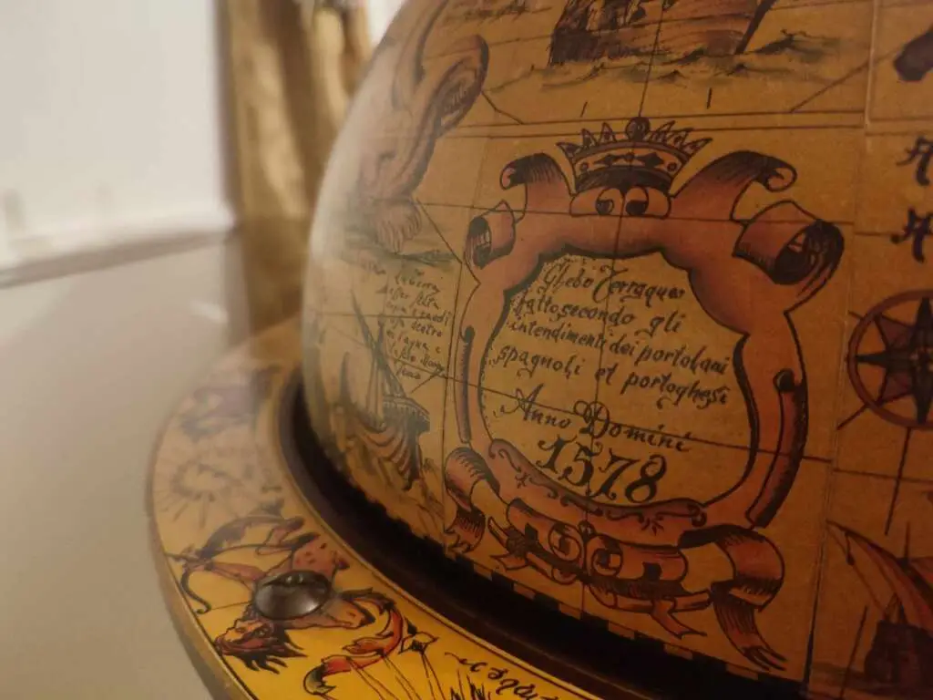 An antique map of the world